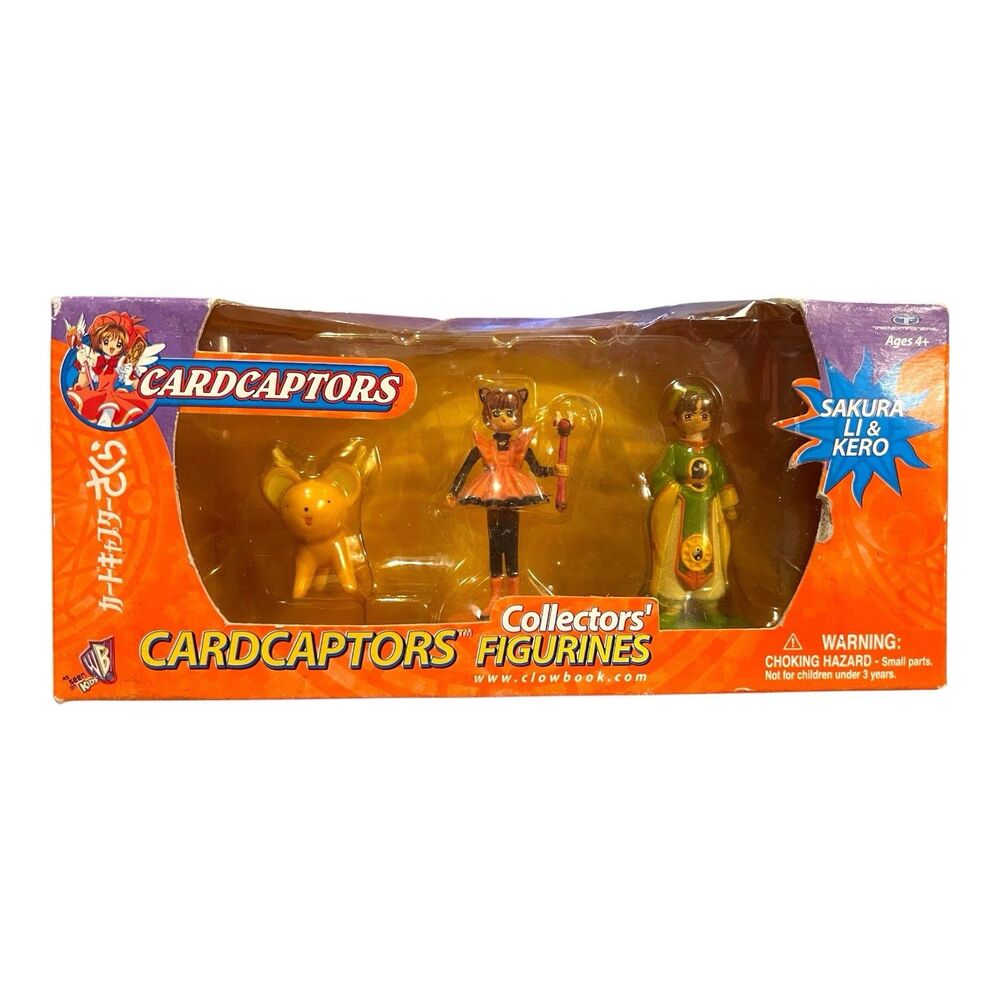 CARDCAPTORS COLLECTOR’S FIGURINES Pink Kitty Sakura,  Li, Kero Trendmasters HTF